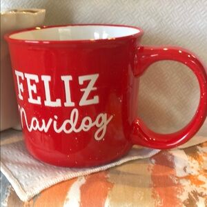 Red 'Feliz Navidog' Mug